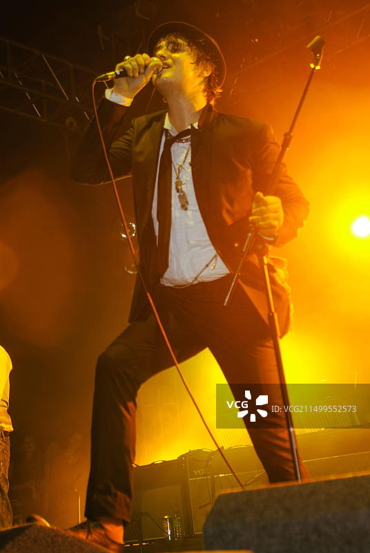 彼得·多赫蒂在英国V2009音乐节图片素材