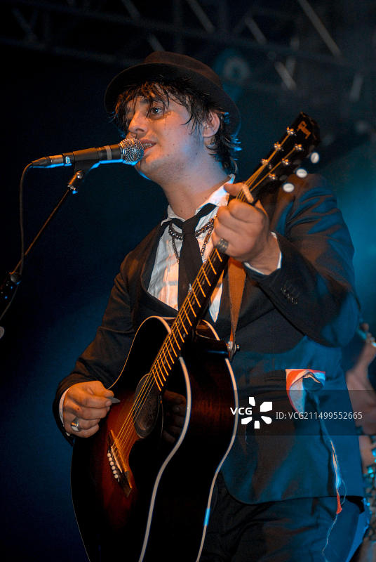 彼得·多赫蒂在英国V2009音乐节图片素材