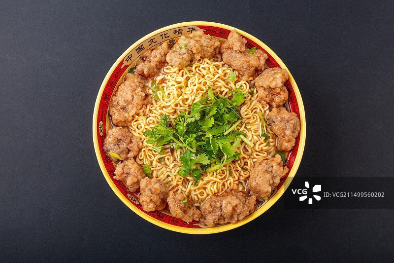 驴肉丸子汤面 驴肉汤 方便面图片素材