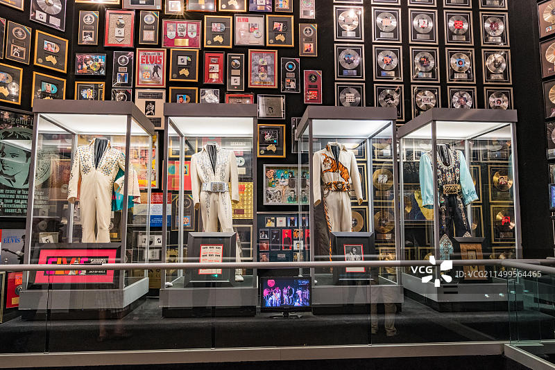 雅园猫王服装展示，孟菲斯图片素材