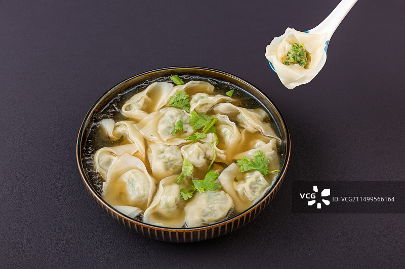 荠菜云吞馄饨  抄手 扁食图片素材