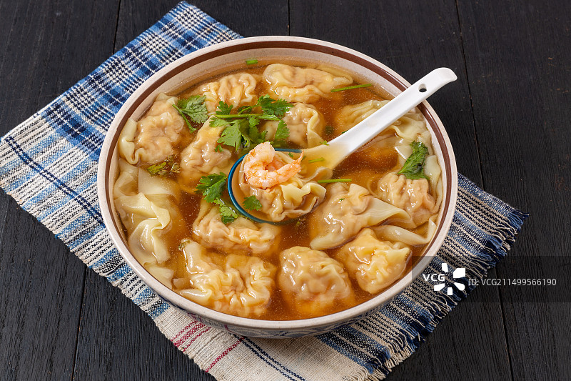 虾仁馄饨 云吞  抄手 扁食图片素材