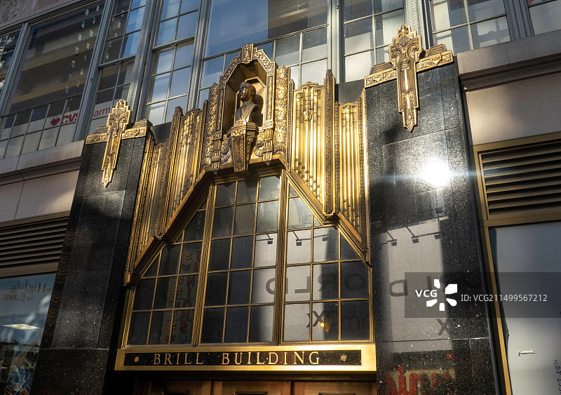 美国纽约百老汇布里尔大厦，2022年图片素材