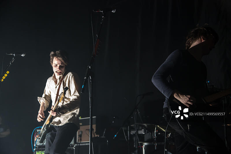 帕尔玛紫罗兰乐队在伦敦布里克斯顿NME颁奖典礼上现场表演图片素材