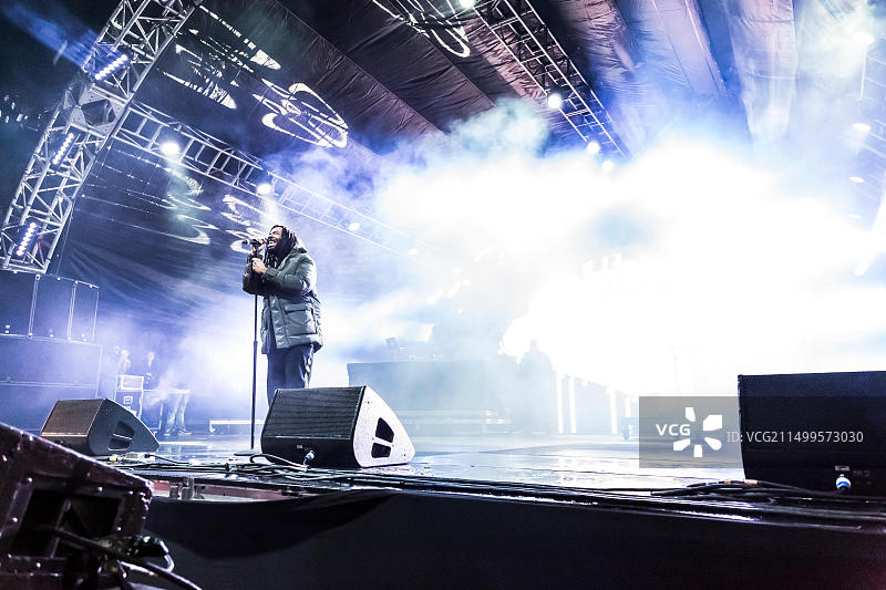 DRAM在美国洛杉矶Air+Style音乐节上表演图片素材