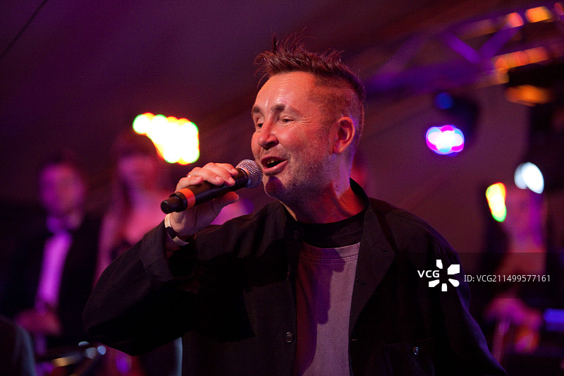 奈杰尔·肯尼迪在英国萨福克郡纬度音乐节演出图片素材