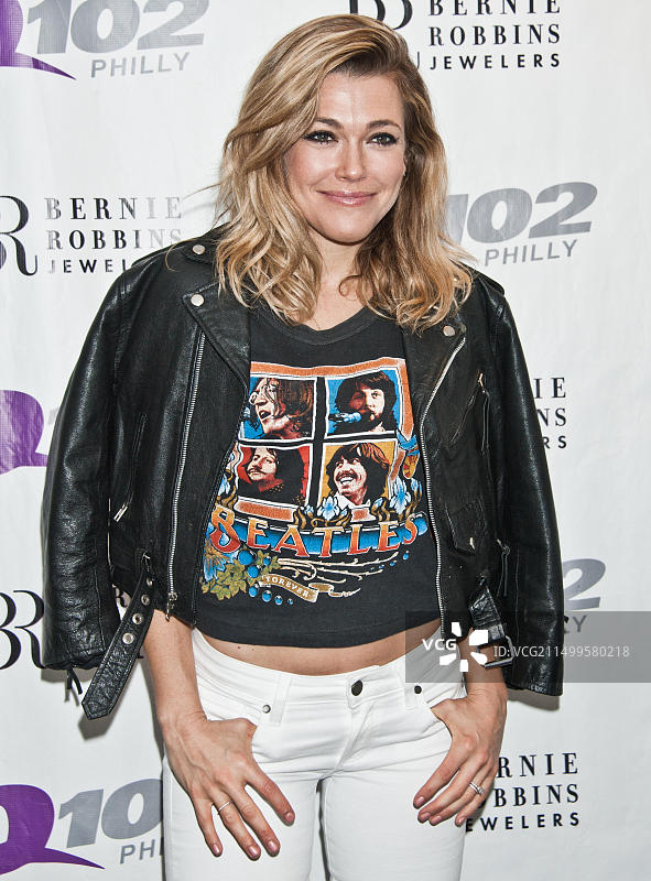 美国创作型歌手瑞秋·普拉滕于2016年3月8日参观Q102表演剧院，美国宾夕法尼亚州巴拉辛韦德图片素材