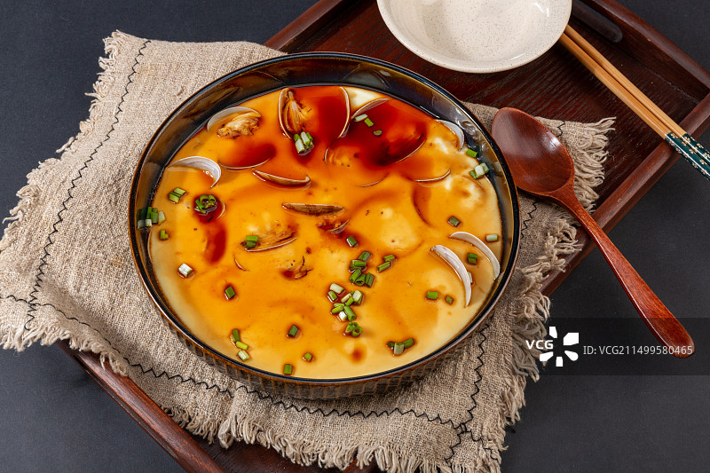 花甲肉蒸蛋 蛤蜊蒸蛋 文蛤蒸蛋 蛤蜊炖蛋图片素材