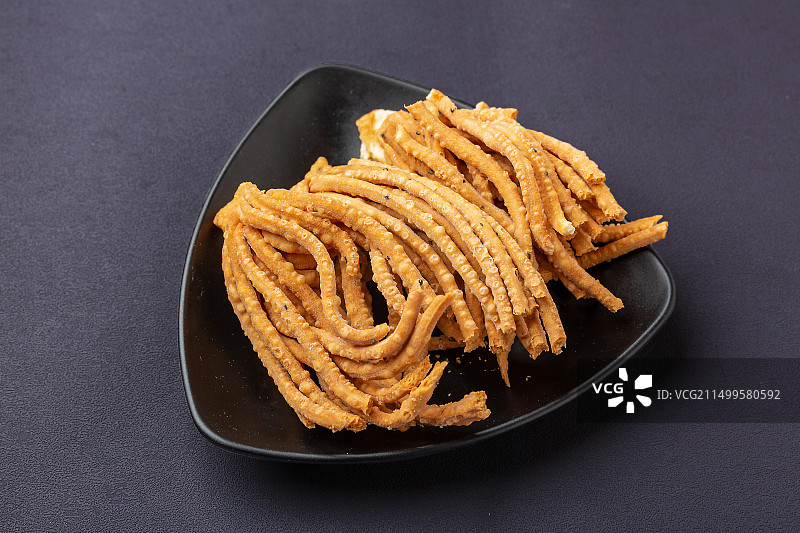 内蒙古包头咸味手工金丝馓子图片素材