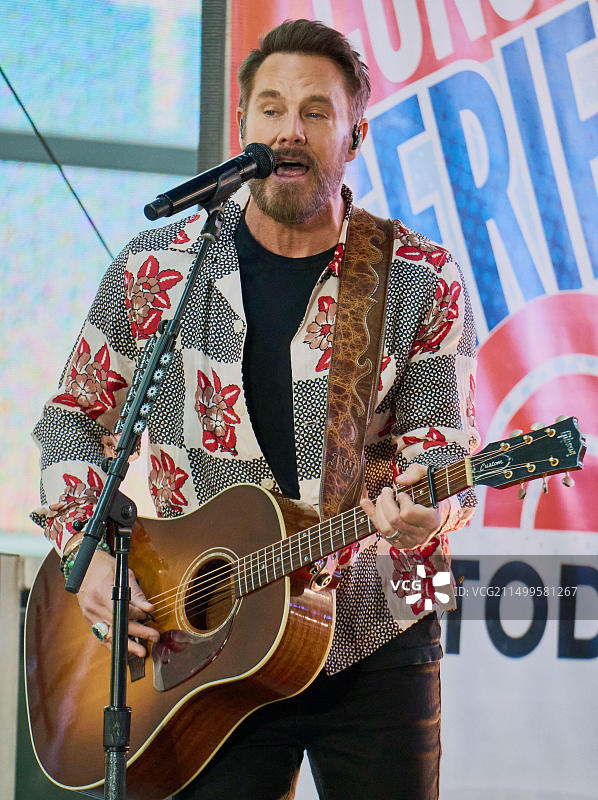 Little Big Town在NBC“今日”秀洛克菲勒广场演唱会系列上表演图片素材