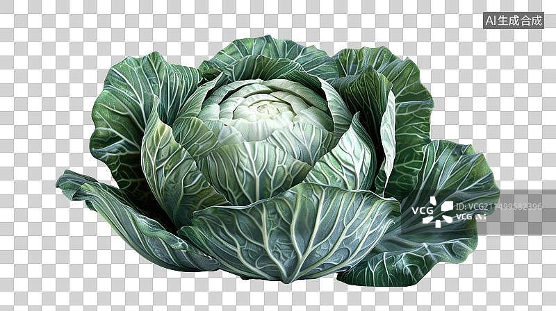 【AI数字艺术】绿色包菜免抠元素图片素材