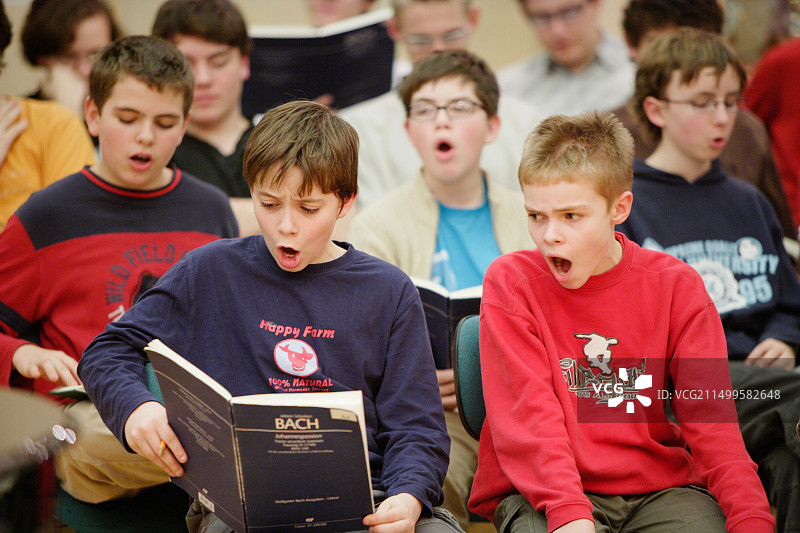 托马斯合唱团彩排图片素材