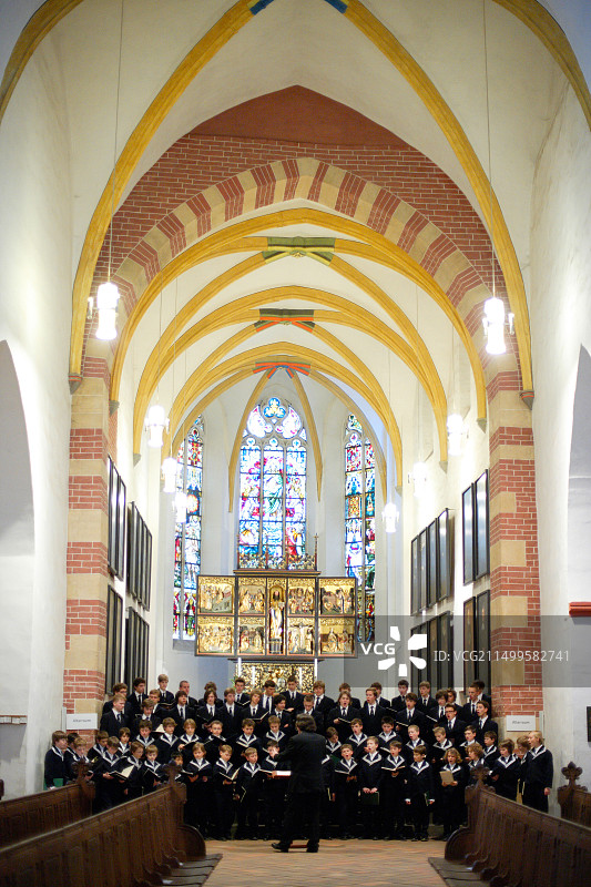 托马斯教堂的托马斯合唱团图片素材