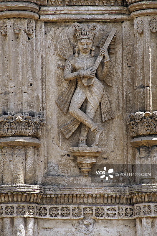 音乐家雕像，印度古吉拉特邦图片素材