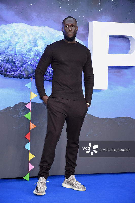 英国伦敦莱斯特广场 Odeon 影院，《NOPE》英国首映礼。Stormzy 出席图片素材