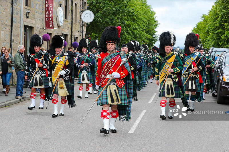 苏格兰托明图尔高地运动会图片素材
