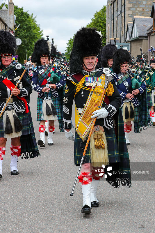 苏格兰托明图尔高地运动会图片素材