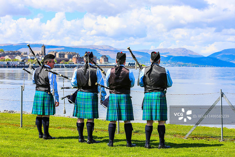2018年5月13日，英国古罗克举行苏格兰高地运动会，包括风笛乐队、舞蹈和传统重竞技项目，吸引了数千名观众图片素材