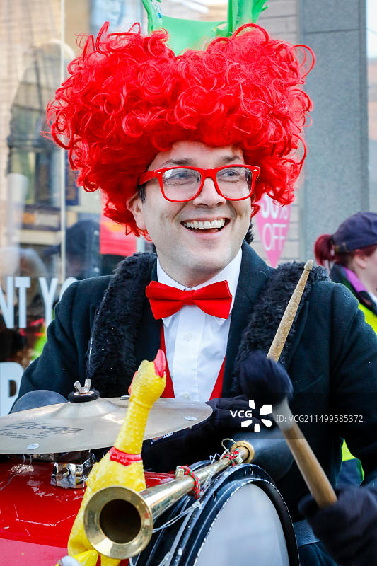 英国格拉斯哥布坎南街圣诞购物季景象图片素材