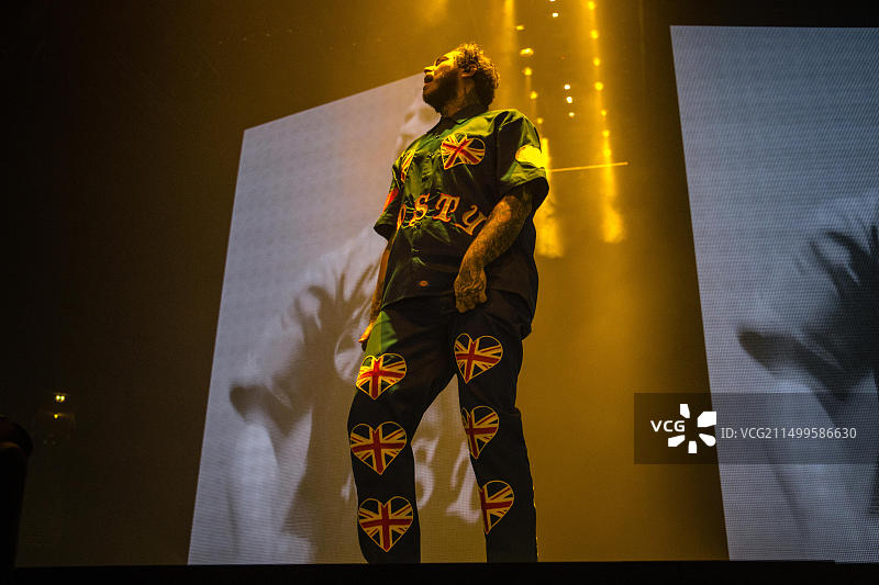 Post Malone在曼彻斯特竞技场2019现场表演图片素材