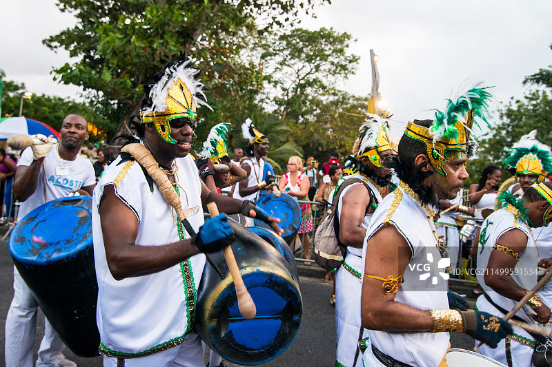 狂欢节的鼓手节奏图片素材