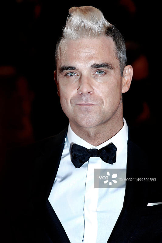 法国戛纳，2015年5月16日：罗比·威廉姆斯出席第68届戛纳电影节《海洋之树》首映礼图片素材