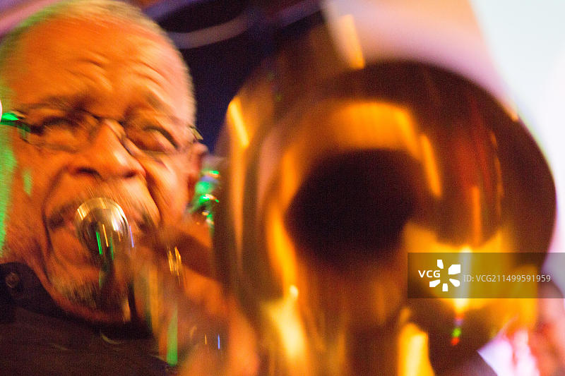 伦敦长号手弗雷德·韦斯利图片素材