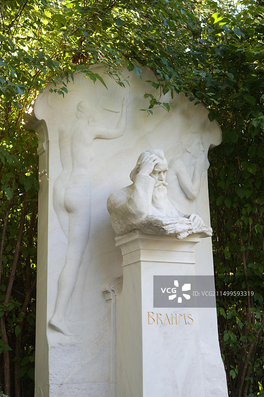 维也纳中央公墓：勃拉姆斯之墓图片素材