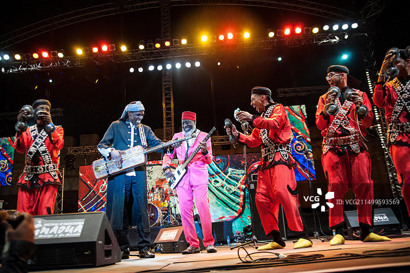 摩洛哥索维拉：2016年5月12日至15日举办第19届格纳瓦世界音乐节，在六个场地举办了30多场音乐会图片素材