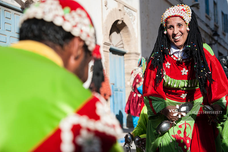 摩洛哥索维拉：2016年5月12日至15日举办第19届格纳瓦世界音乐节，在六个场地举办了30多场音乐会图片素材