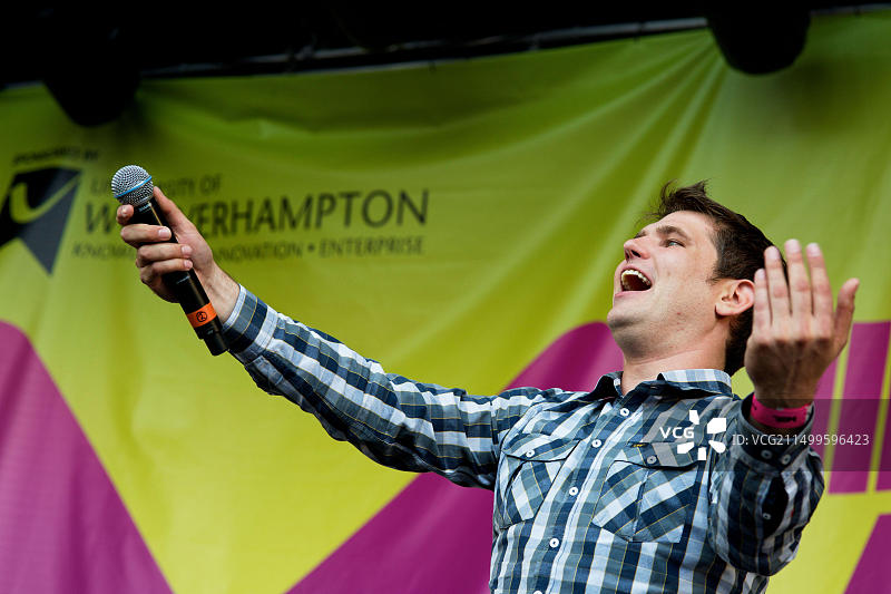 Scouting for Girls在2010中部音乐节现场演唱图片素材