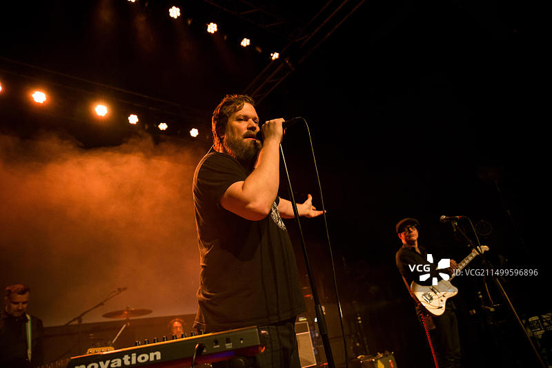 美国歌手、音乐家和词曲作者John Grant在奥斯陆Cosmopolite举行现场音乐会图片素材