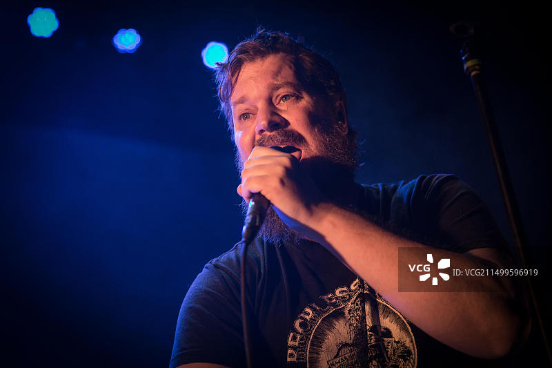 美国歌手、音乐家和词曲作者John Grant在奥斯陆Cosmopolite举行现场音乐会图片素材