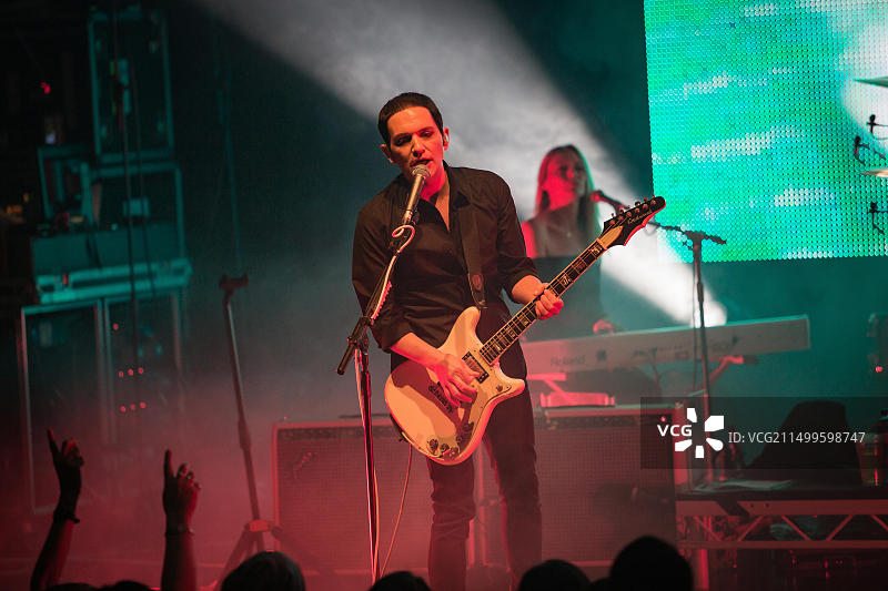 安慰剂乐队挪威演唱会布莱恩·莫尔科图片素材