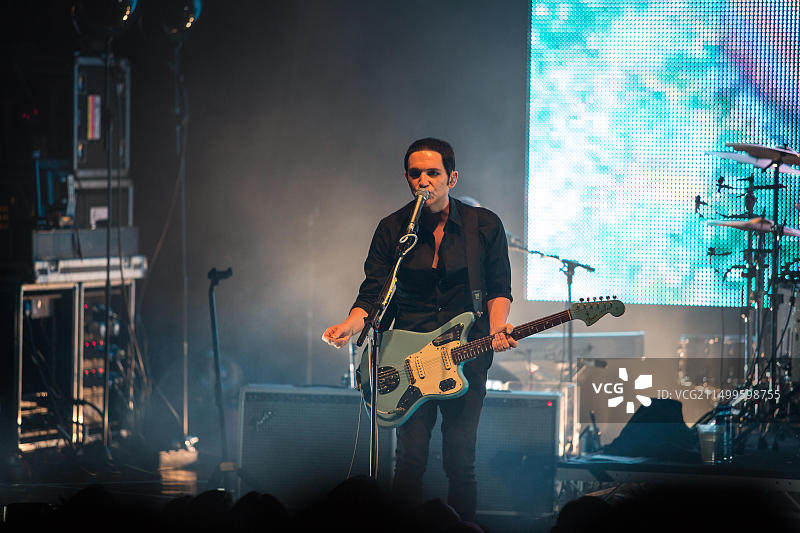 安慰剂乐队挪威演唱会布莱恩·莫尔科图片素材