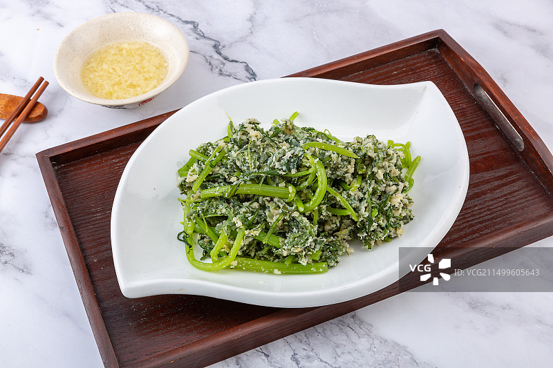 蒸菜蒸茼蒿图片素材