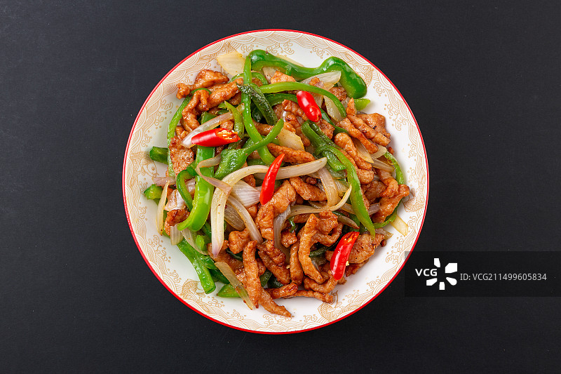 肉丝炒青椒 辣椒炒肉 酱爆肉丝 尖椒炒肉 香辣肉丝图片素材