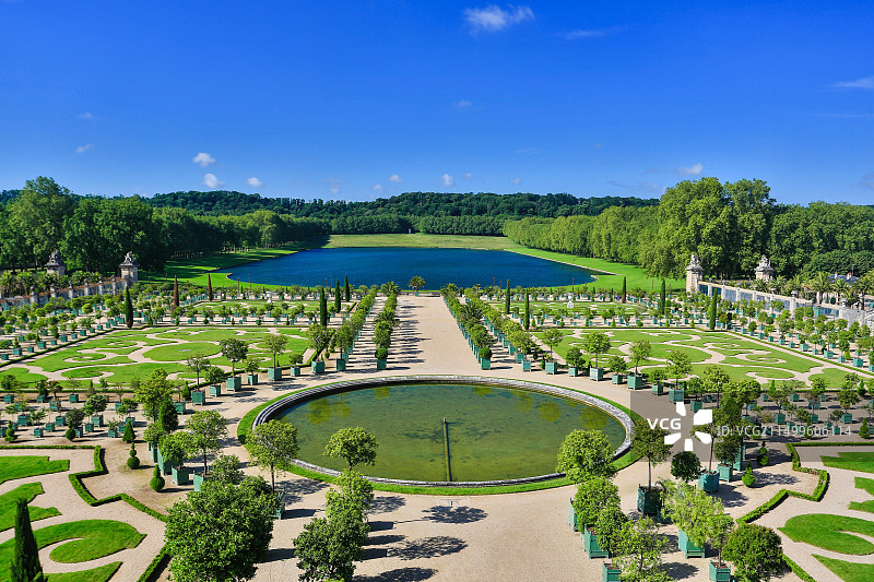 法国凡尔赛花园建筑风光图片素材