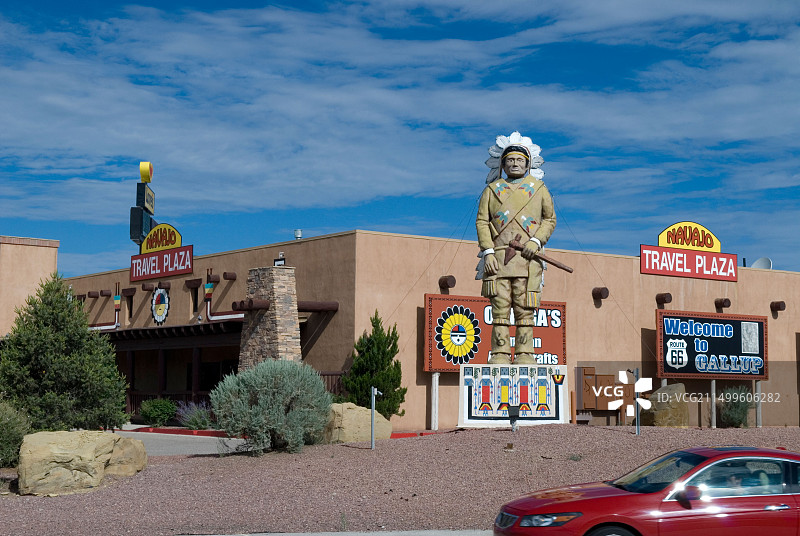 美国新墨西哥州盖洛普市纳瓦霍旅游广场图片素材