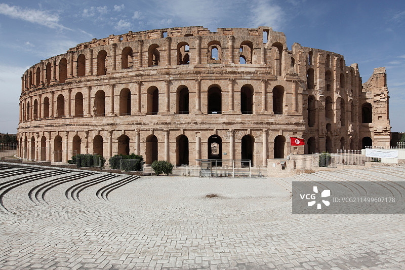 突尼斯马赫迪耶的杰姆旅游图片素材