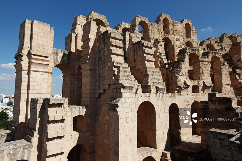 突尼斯马赫迪耶的杰姆旅游图片素材