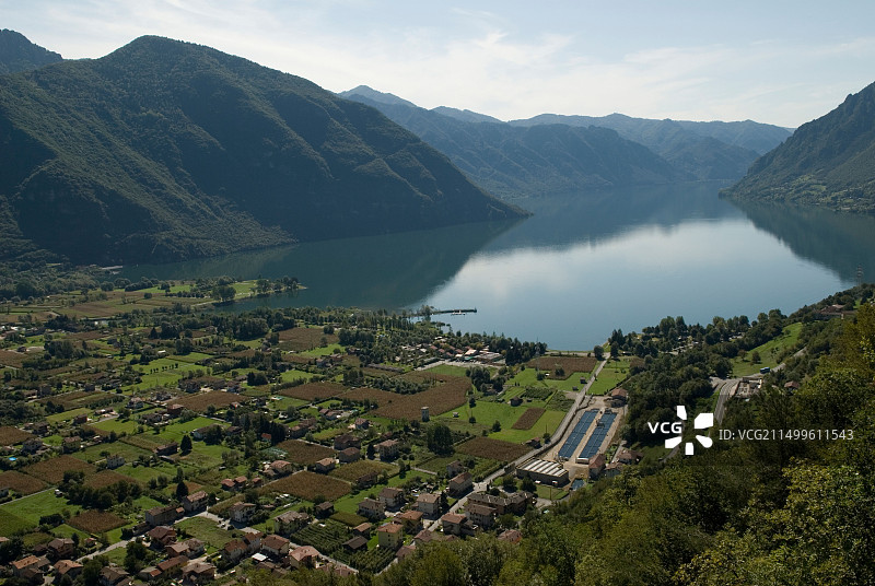 意大利伦巴第伊德罗湖旅游风光图片素材