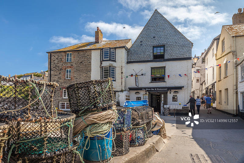 英国康沃尔艾萨克港图片素材