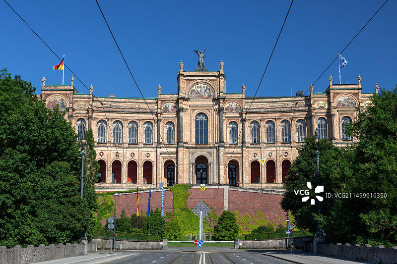 德国巴伐利亚州慕尼黑马克西米利安纪念馆图片素材