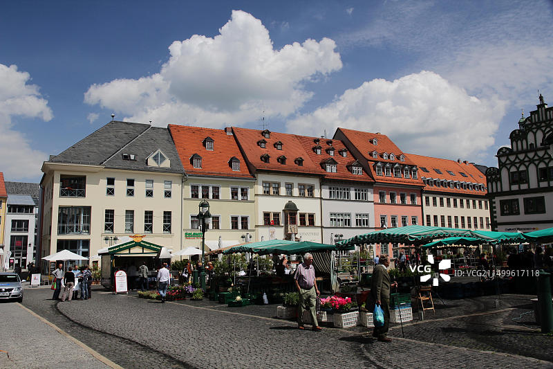 德国图林根魏玛市场图片素材