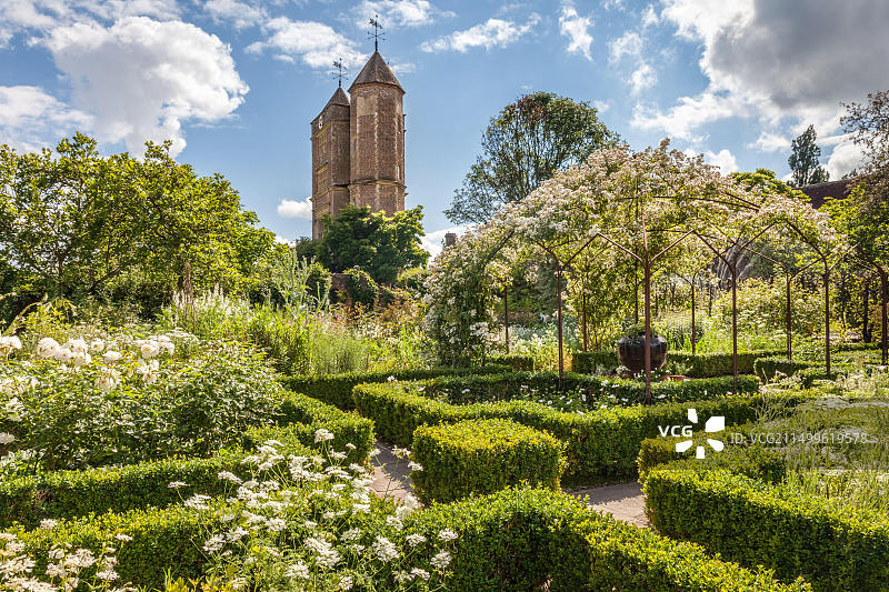 地理/旅游，英国肯特郡克兰布鲁克，西辛赫斯特城堡塔楼图片素材