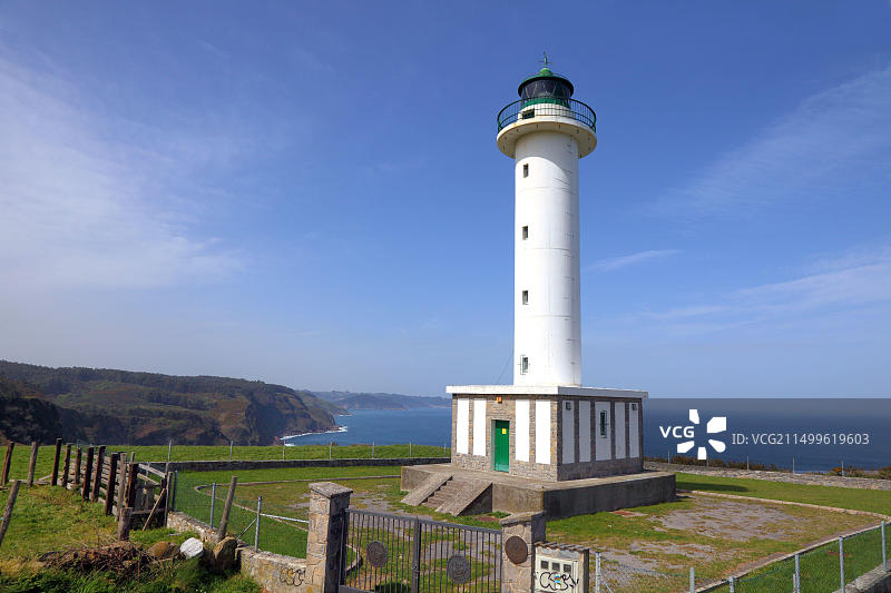 西班牙阿斯图里亚斯利亚斯特雷斯利亚斯特雷斯灯塔图片素材