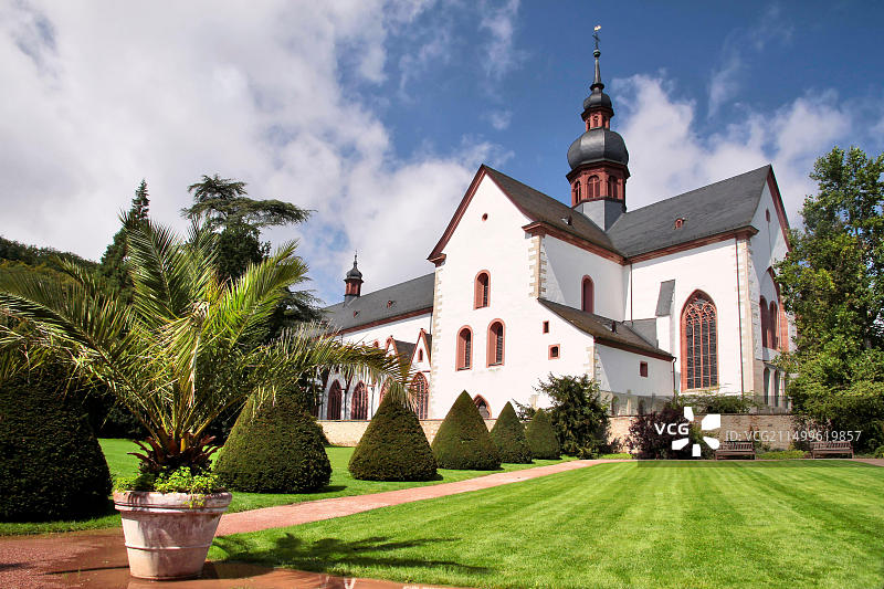 德国黑森州基德里希的埃伯巴赫熙笃会修道院图片素材