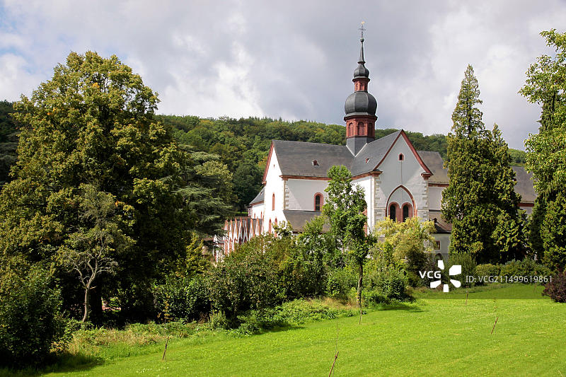德国黑森州基德里希的埃伯巴赫熙笃会修道院图片素材