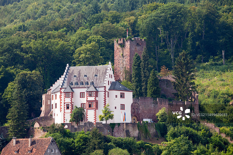 德国巴伐利亚米尔滕贝格米尔登堡城堡外观图片素材